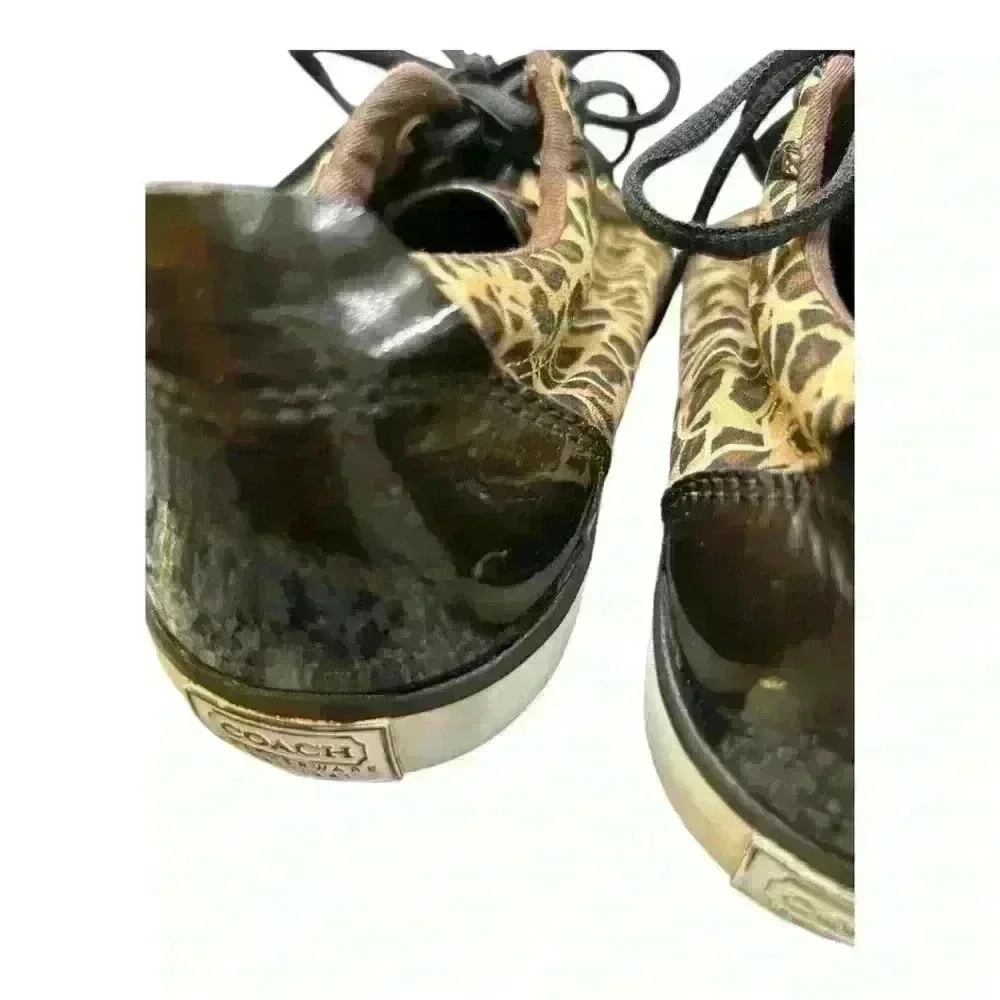 COACH Barrett Cheetah Print sneakers Size 6 B Women pre-loved good condition - Picture 6 of 12